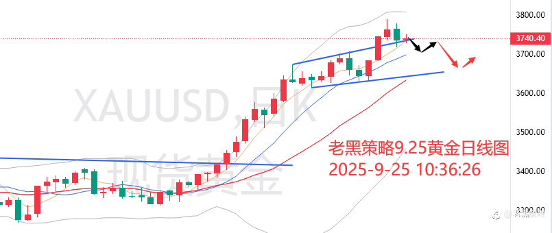 老黑策略：9.25外汇、黄金、原油分析策略