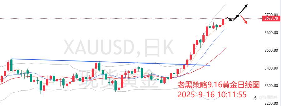 老黑策略：9.16外汇、黄金、原油分析策略