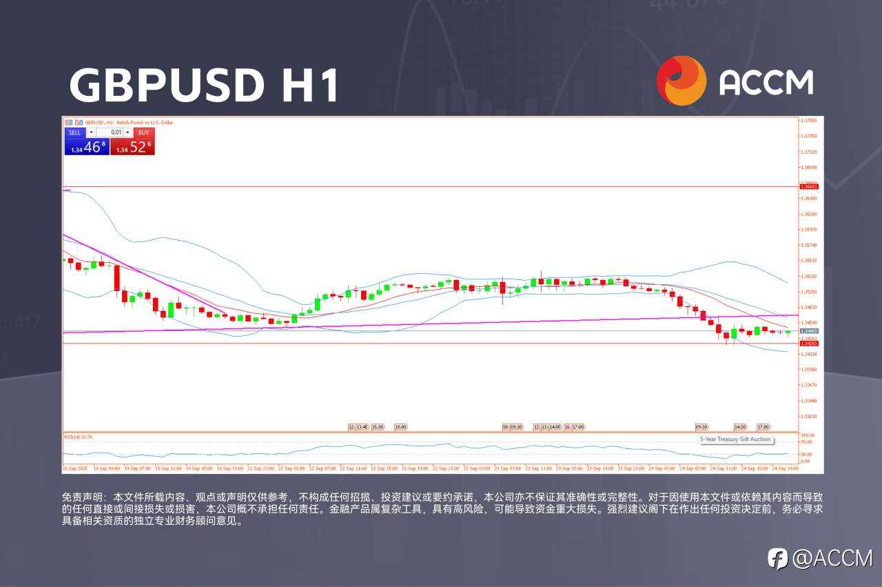 ACCM：蓝筹股推高富时100指数，英镑兑美元测试支撑位