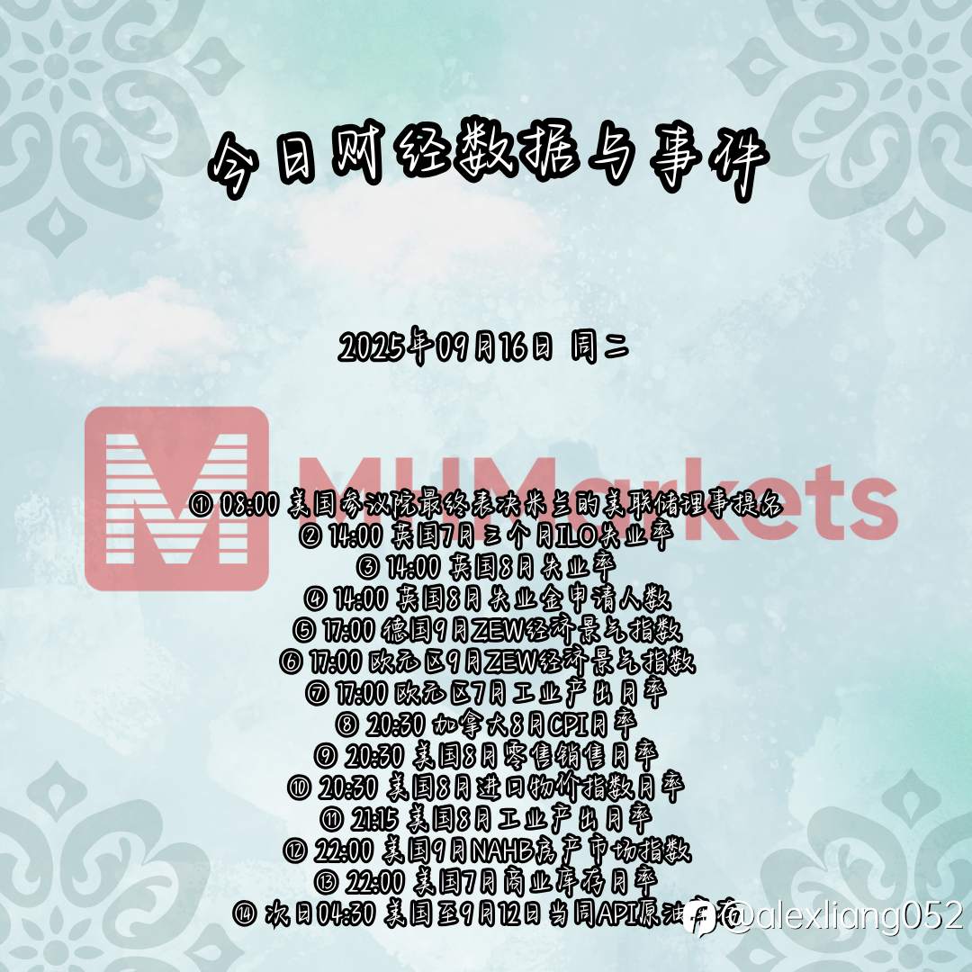 0916财经数据与事件