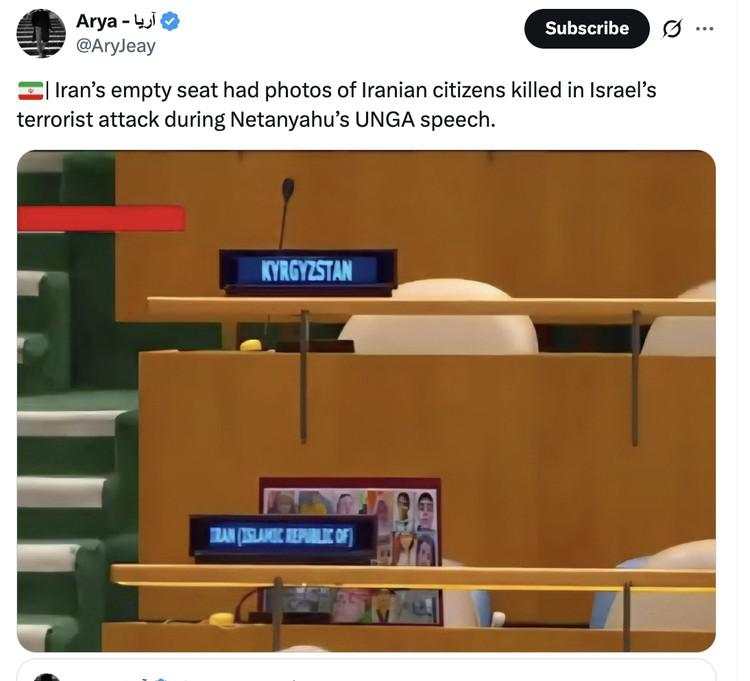 Walk Out Massal Saat Netanyahu Pidato, Netizen Ramai Bahas