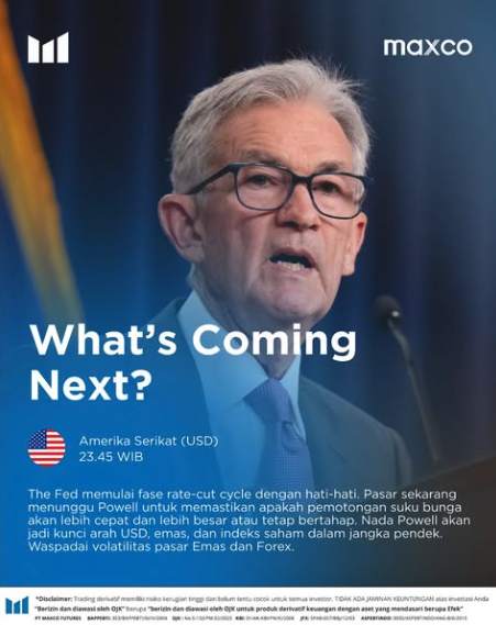 Jerome Powell 23:45 WIB