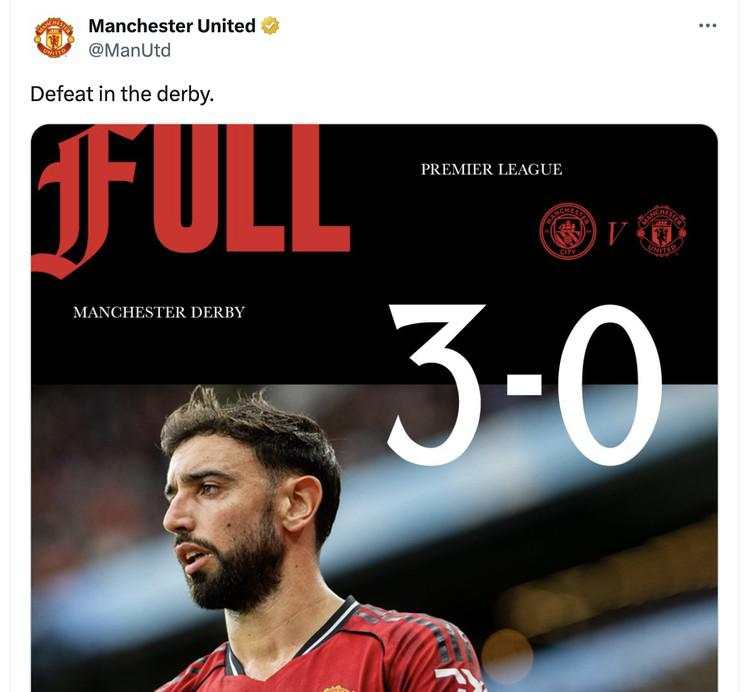 Meme Manchester United Dihajar City, Amorim Jadi Sorotan