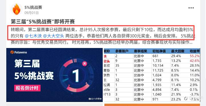 5%半年赛与八月交易总结