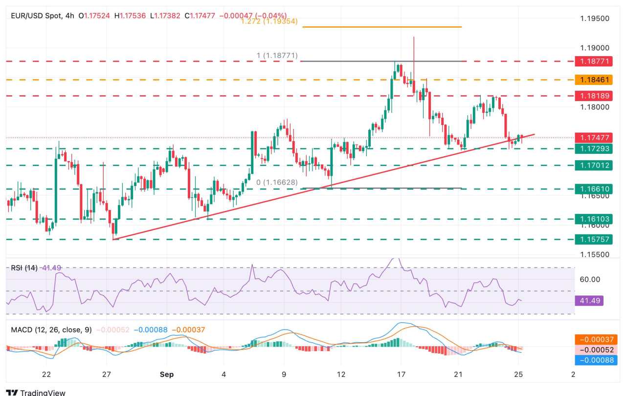 EUR/USD trims losses with the US Dollar firm on cautious Fedspeak