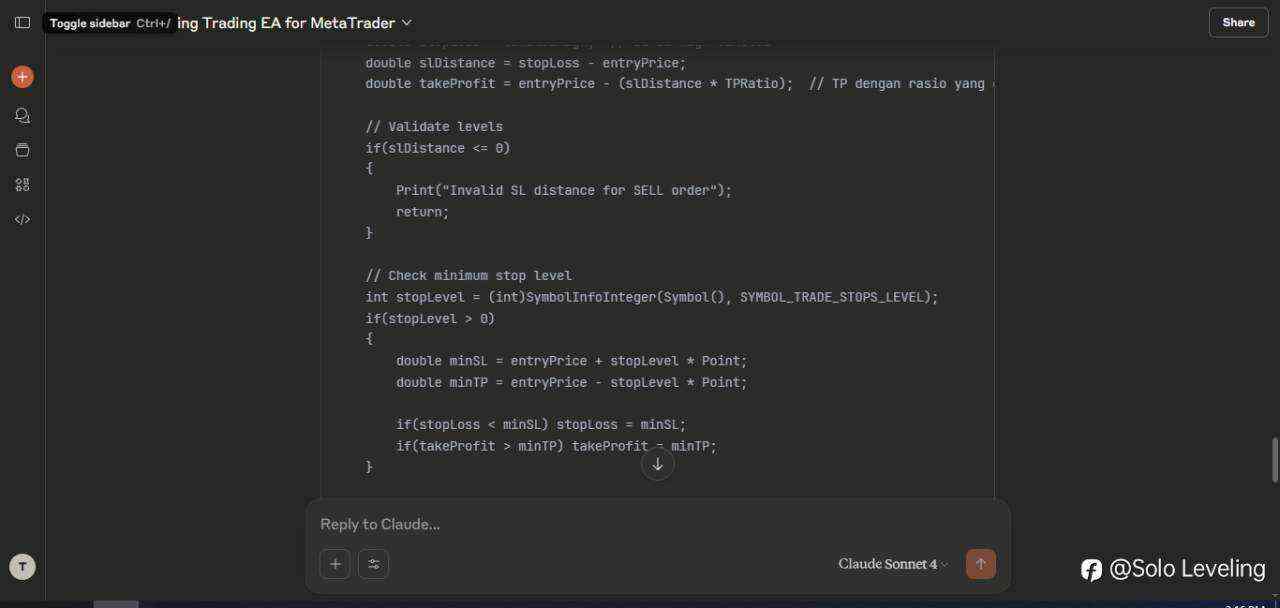Membuat EA dengan AI Generatif, Tanpa Coding
