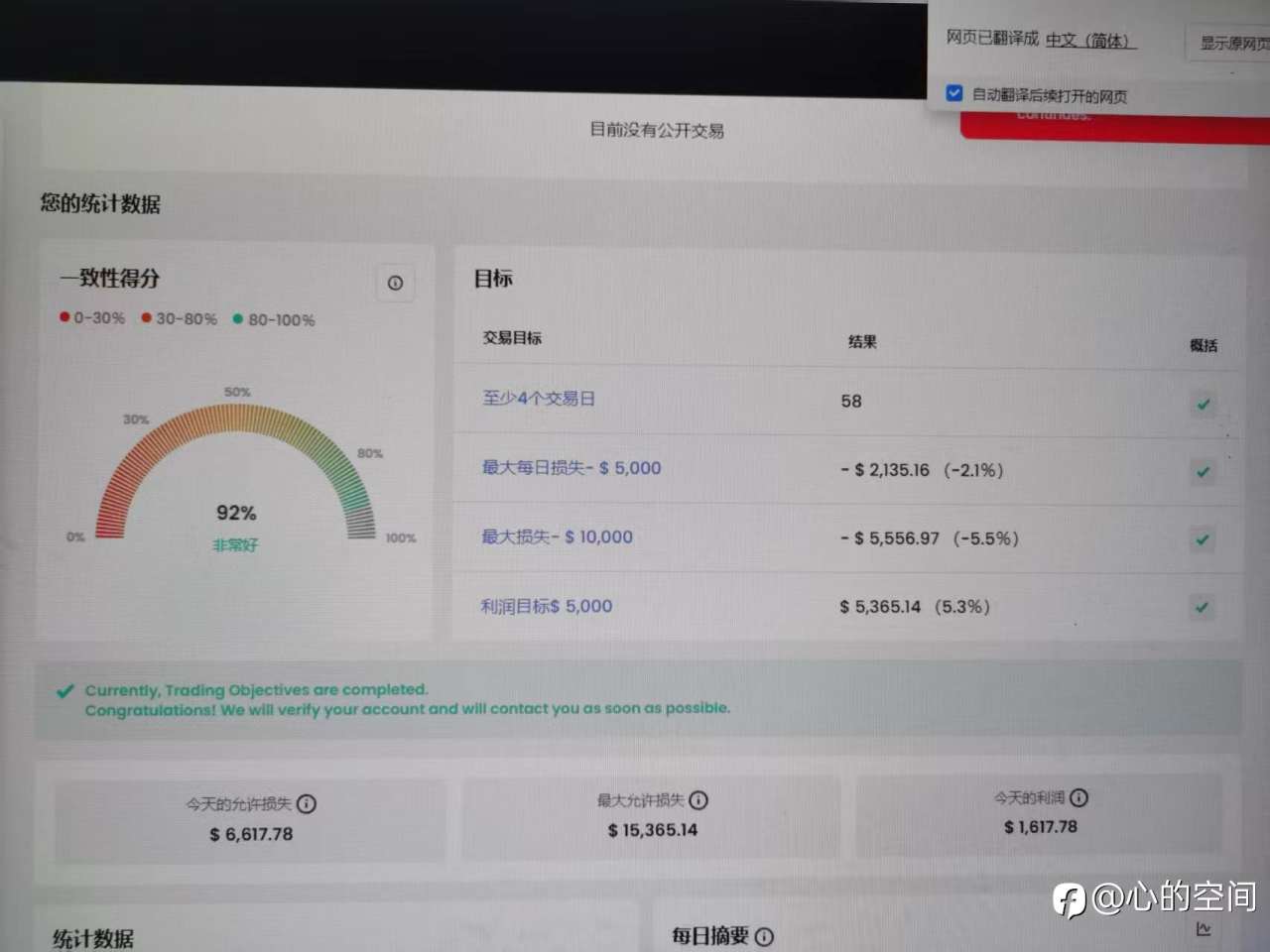 FTMO过第二关了