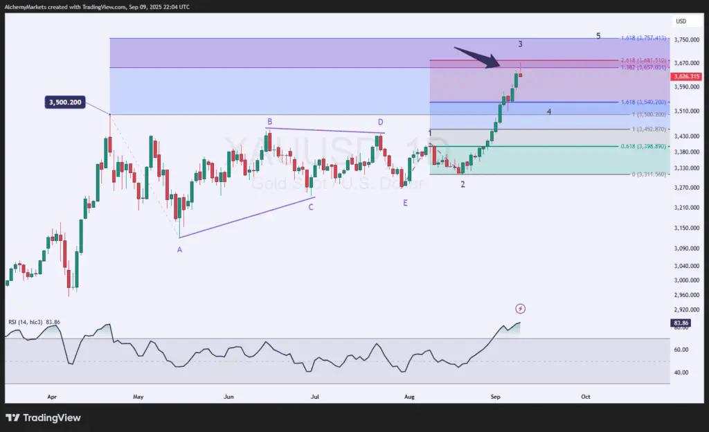 Gold’s new all-time high is wave three [Video]