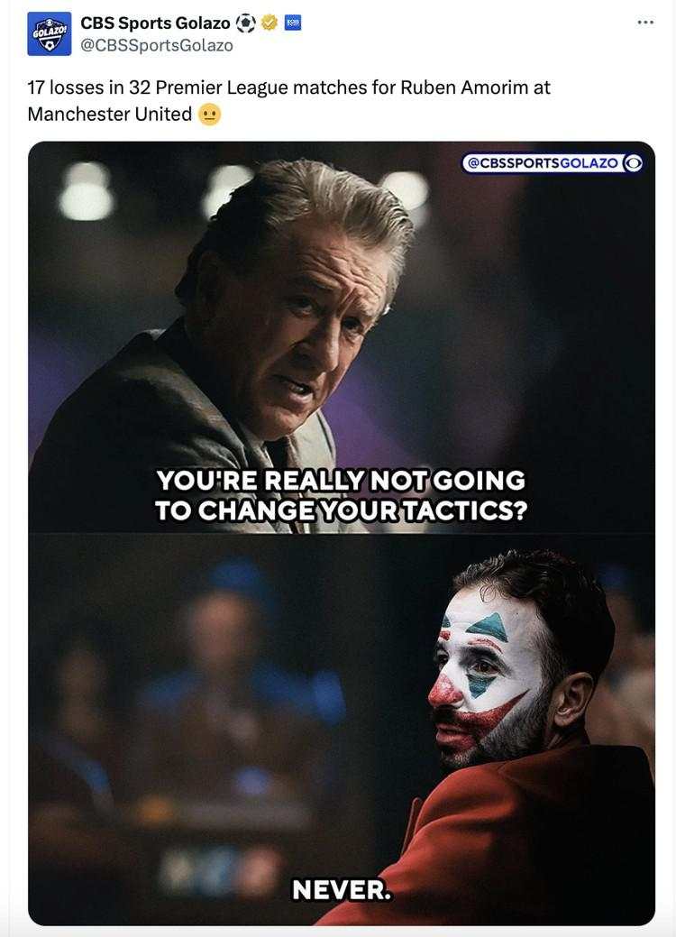 MU Dilibas Brentford, Seruan Amorim Dipecat Makin Kencang