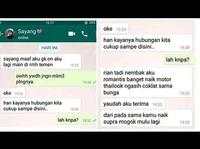 Chat Putus Cinta yang Bikin Ikut Galau, Sabar ya Bro!