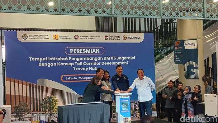 AHY Resmikan Rest Area-Pusat Bisnis Terpadu di Tol Jagorawi