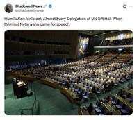 Walk Out Massal Saat Netanyahu Pidato, Netizen Ramai Bahas