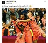 Meme Marcus Rashford Jadi Bintang Barcelona Usai Disia-siakan MU