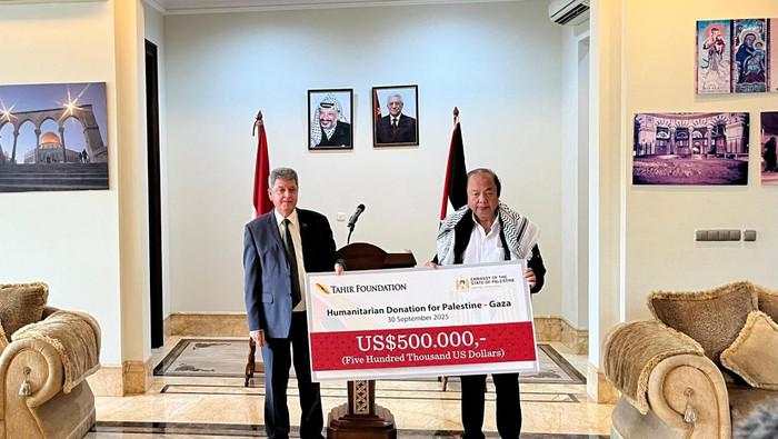 Lagi, Tahir Beri Bantuan Rp 8,3 Miliar ke Palestina