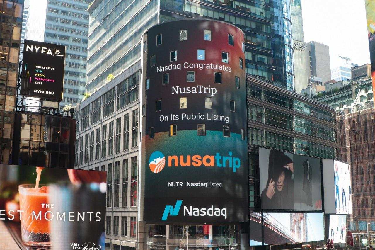 Melantai di Nasdaq, NusaTrip Incorporated dapat USD 15 juta