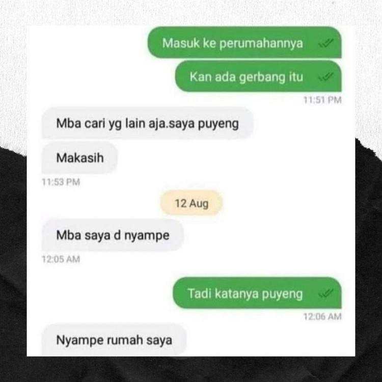 Chat Kocak Abang Ojol, Ada yang Curhat sampai Lupa Bawa Seblak