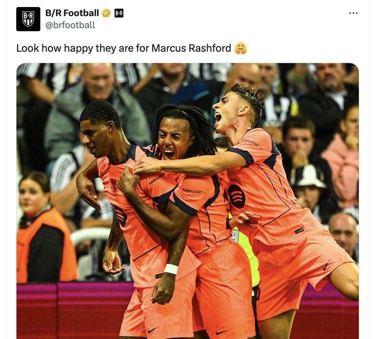 Meme Marcus Rashford Jadi Bintang Barcelona Usai Disia-siakan MU