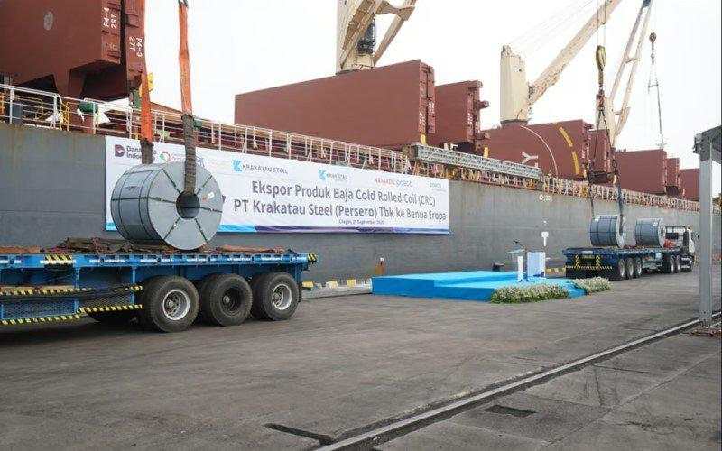 Rekor, Krakatau Steel (KRAS) Ekspor 54.247 Ton Plat Baja CRC ke Spanyol