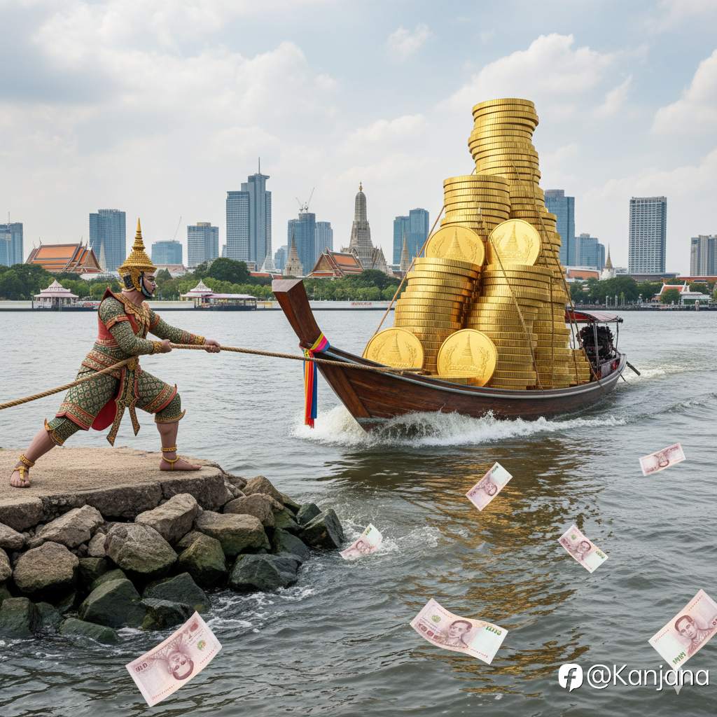 ธนาคารกลางไทยเคลื่อนไหวเข้าควบคุมบาทไม่ให้แข็งเกิน
