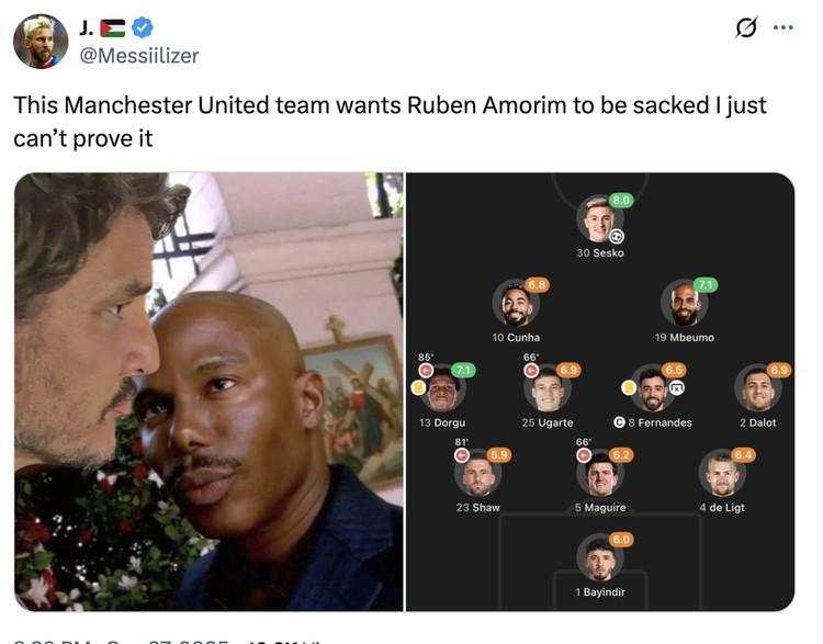 MU Dilibas Brentford, Seruan Amorim Dipecat Makin Kencang