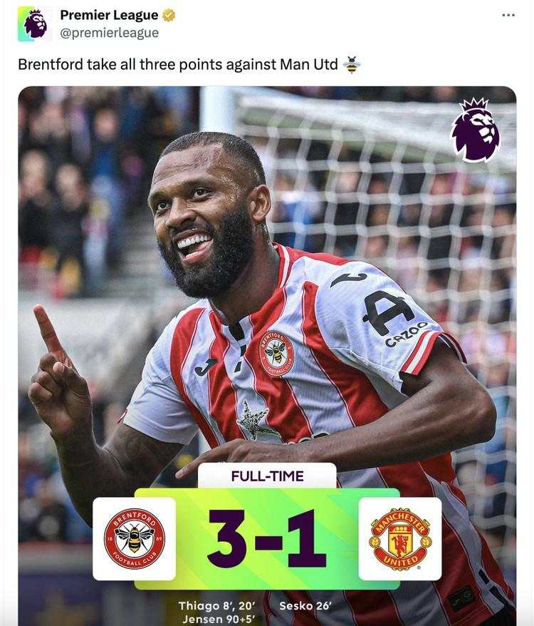 MU Dilibas Brentford, Seruan Amorim Dipecat Makin Kencang