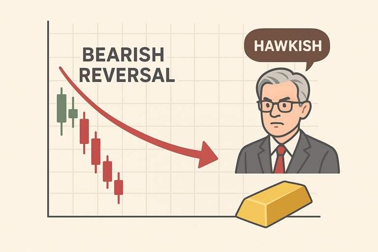 BEARISH REVERSAL PATTERN DI GOLD: APA HUBUNGANNYA SAMA SUKU BUNGA & DRAMA GEOPOLITIK?