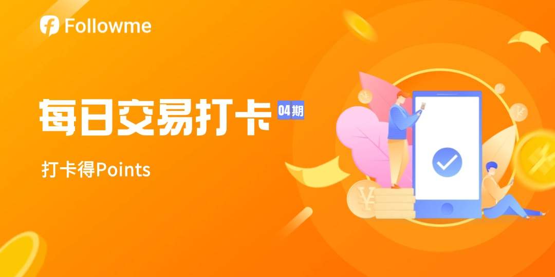 社区打卡分享交易感受、比赛战绩，领每日Points奖励丨每日交易打卡（04）期