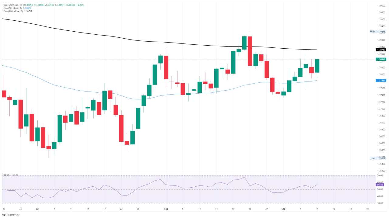 Dolar Kanada Terjun Setelah Revisi NFP Mendorong Dolar AS Lebih Tinggi
