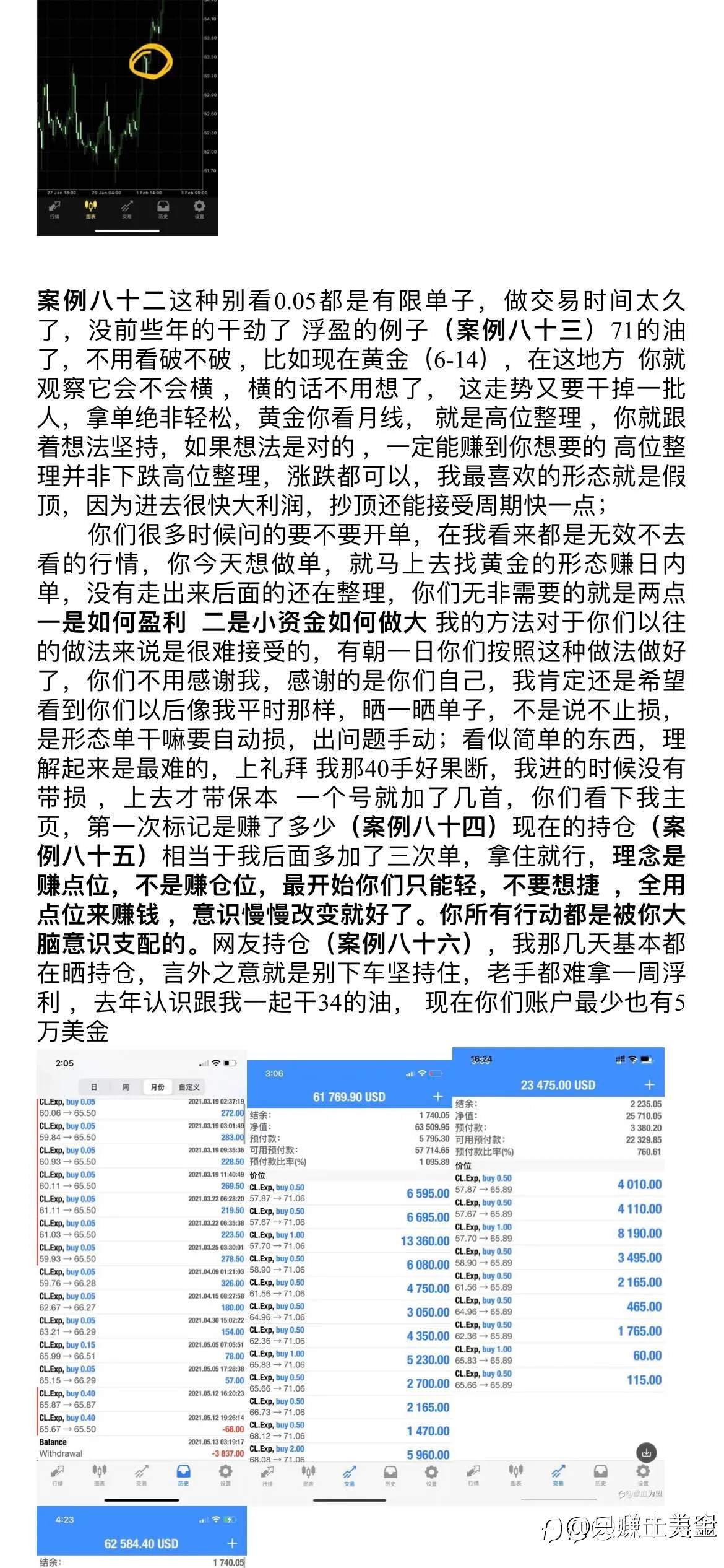 整理盟主的交易心得