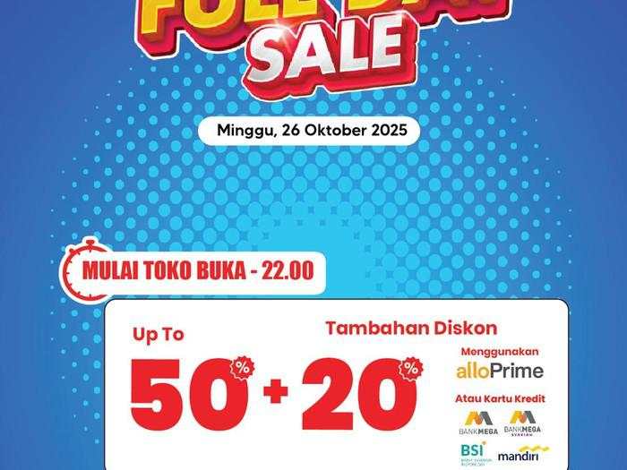 Besok Merapat ke Transmart Full Day Sale! Hujan Diskon 50% + 20%