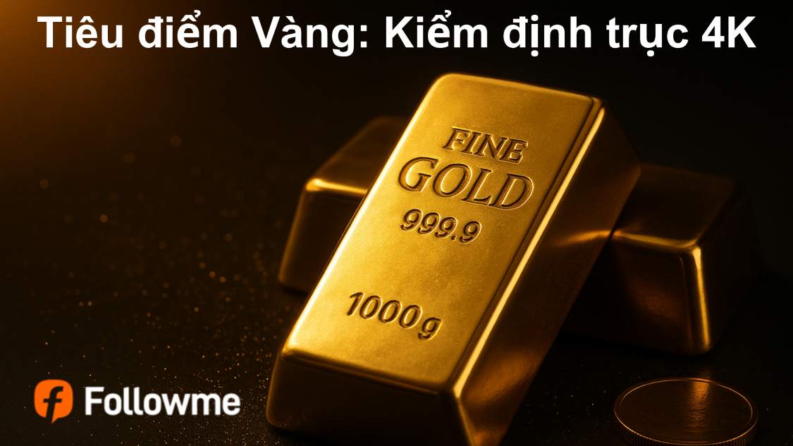 Tiêu điểm Vàng: Kiểm định “trục 4K” sau cú rung lắc cuối tháng 10