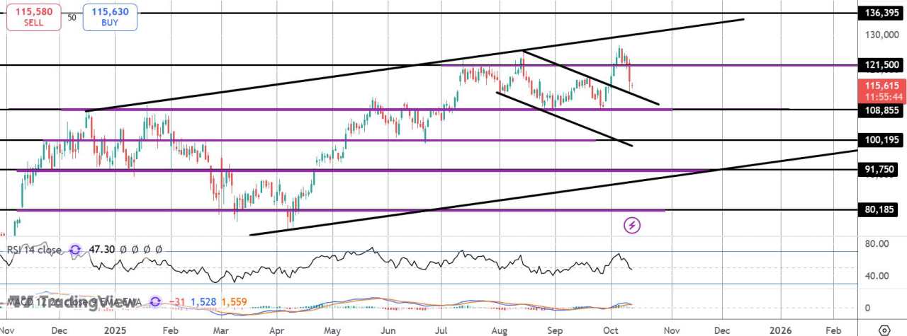比特币在周五暴跌后趋于稳定
