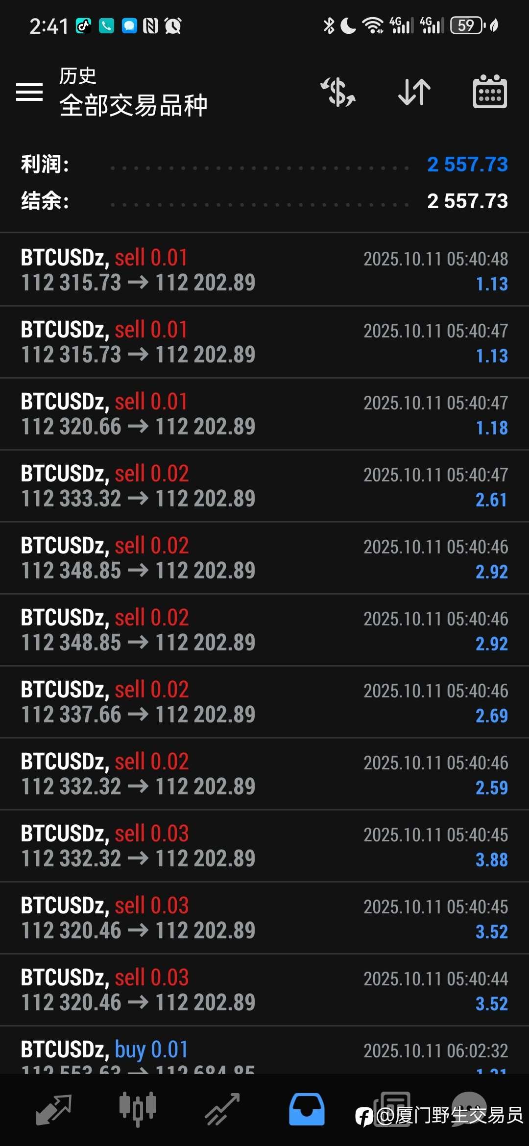下午睡醒挂上了我的有脑ea,模拟账户1w,这收益率不错