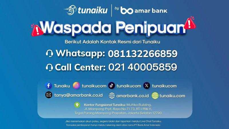 Tunaiku Jamin Keamanan Data Lewat Layanan Call Center Resmi