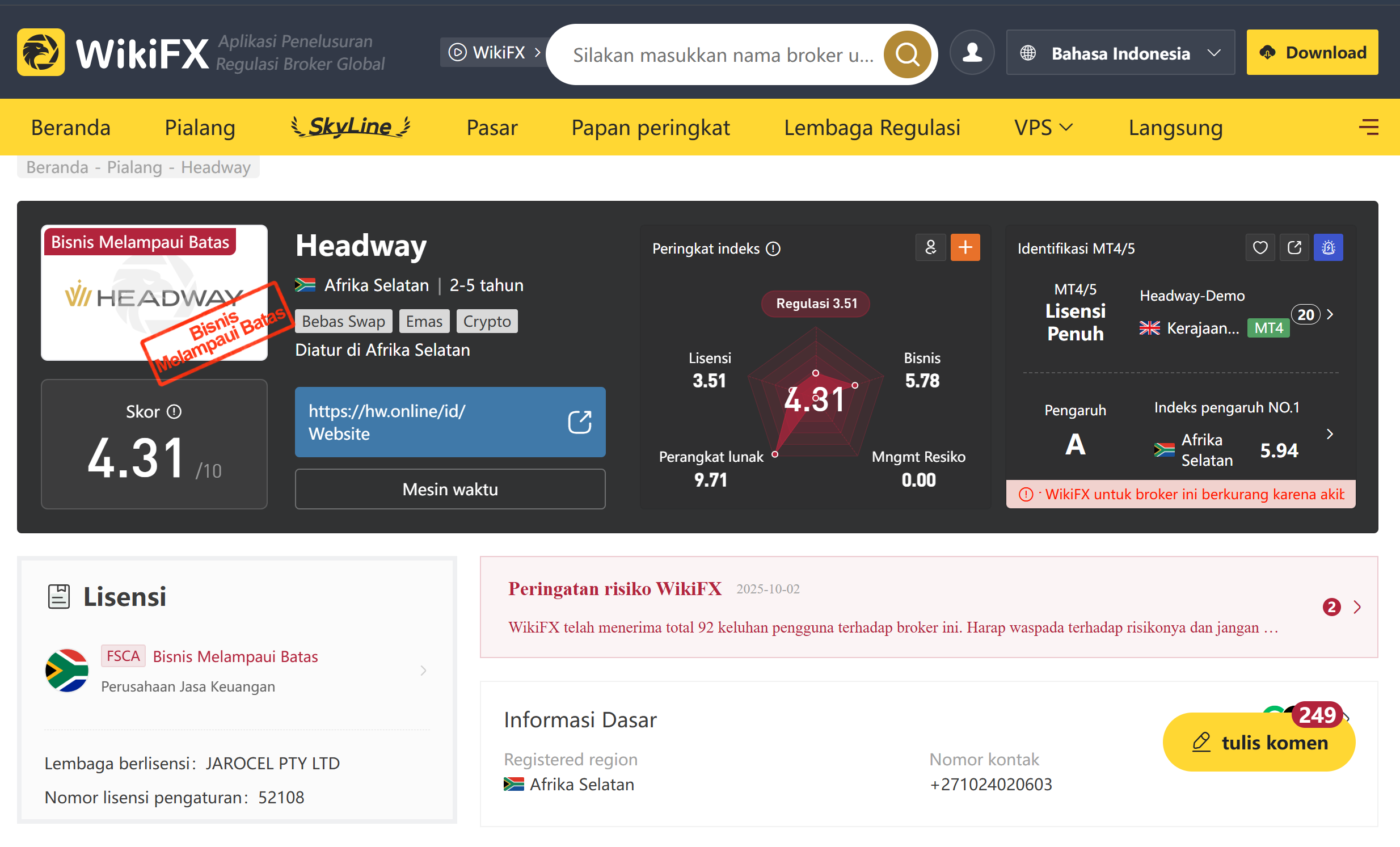 Headway Diduga Bermasalah: Janji Robot Trading, Withdraw Macet