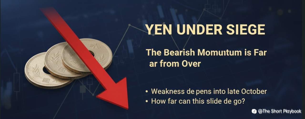Yen Under Siege — The Bearish Momentum is Far from Over