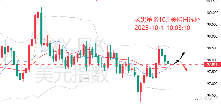 老黑策略：10.1外汇、黄金、原油分析策略