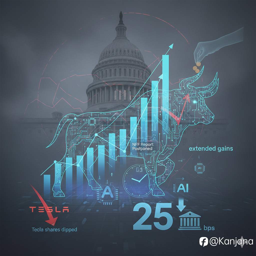 Wall Street Steady Despite Shutdown”