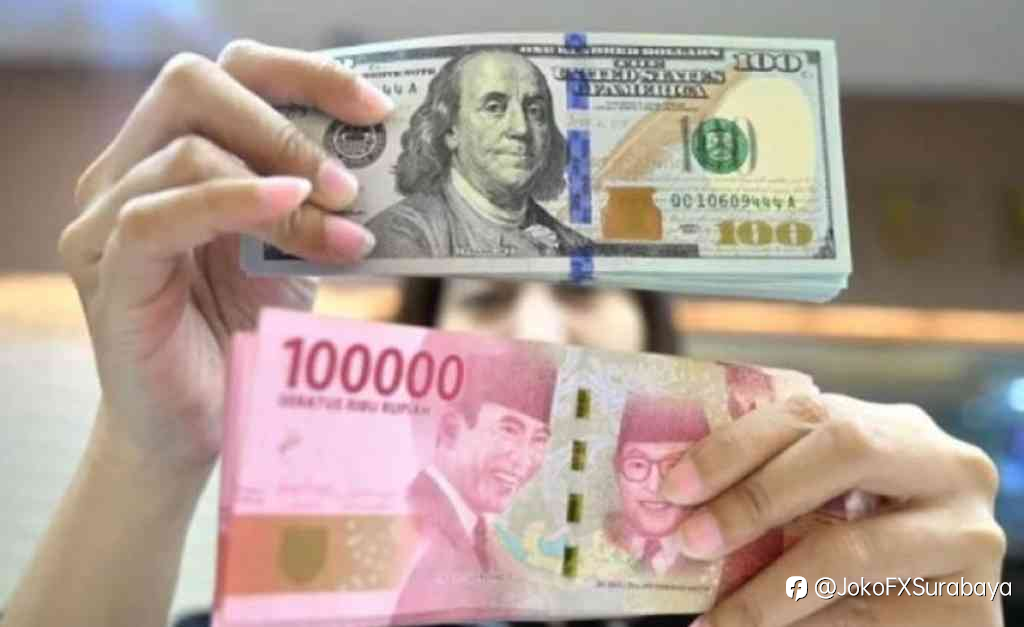 Rupiah Melemah ke Rp16.615 per Dolar AS di Awal Perdagangan