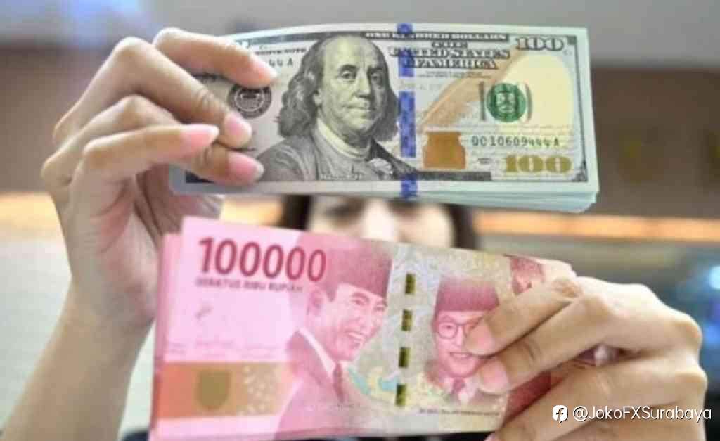Rupiah Melemah ke Rp16.615 per Dolar AS di Awal Perdagangan
