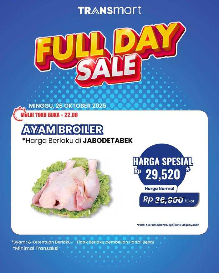 Belanja di Transmart, Beli Ayam Broiler Dapat Diskon Jadi Semurah Ini