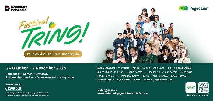 Festival Tring! by Pegadaian Sambangi 12 Kota Besar di Indonesia