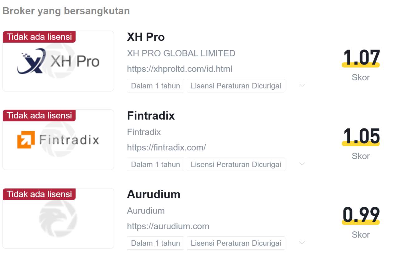 17 Broker Forex Ilegal Terbongkar, Fintradix Jadi Sorotan