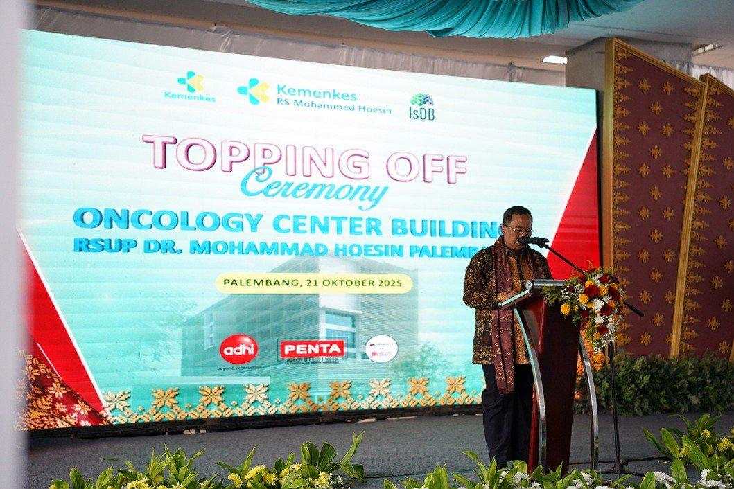 Struktur Utama Gedung Onkologi RSMH Tuntas, ADHI Perkuat Portofolio di Sektor Kesehatan