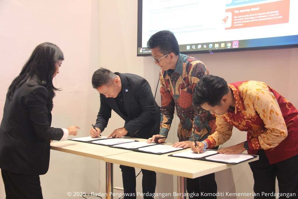 Bappebti pada Launching Kontrak Mini Brent Oil di Ajang Minerba Convex 2025