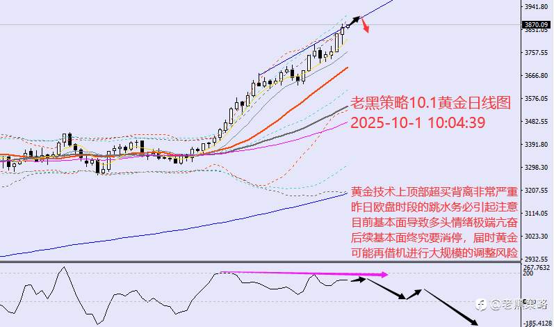 老黑策略：10.1外汇、黄金、原油分析策略