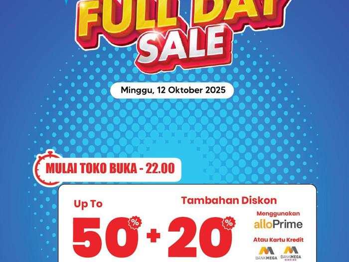 Transmart Full Day Sale Besok Datang Lagi! Serbu Pesta Diskon 50% + 20%