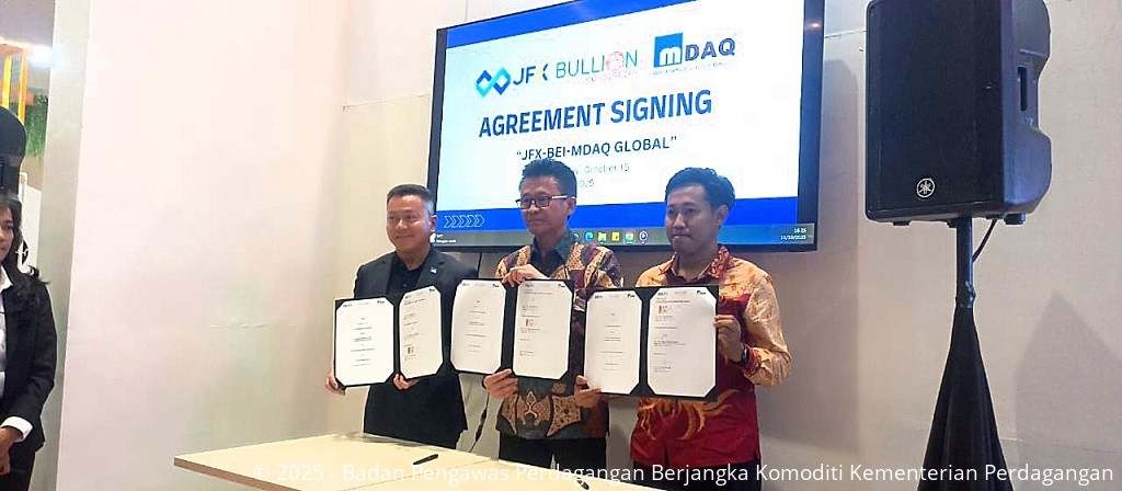 Bappebti pada Launching Kontrak Mini Brent Oil di Ajang Minerba Convex 2025