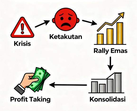 XAUUSD: KILAU EMAS DI TENGAH BADAI DUNIA (2015-2025) – PELAJARAN BERHARGA UNTUK TRADER!