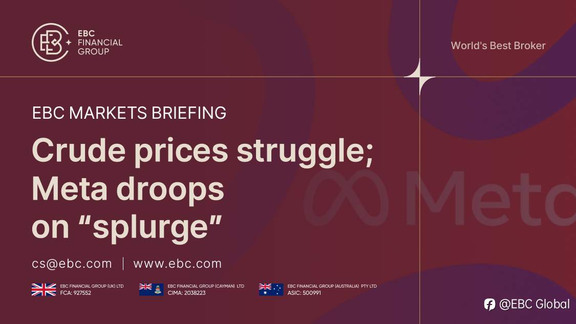 EBC Markets Briefing | Crude prices struggle; Meta droops on splurge